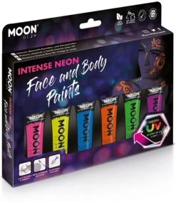 Moon Creations Intense Neon Face En Body Paint Voordeelpakket