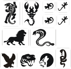 Schmink Specialist Jongens Glittertattoo Sjablonenset