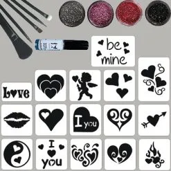 Schmink Specialist Liefde Glittertattoo Set