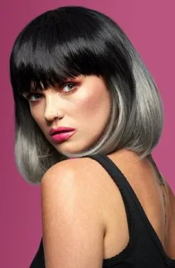 Manic Panic Alien Grey Ombre Glam Doll Pruik