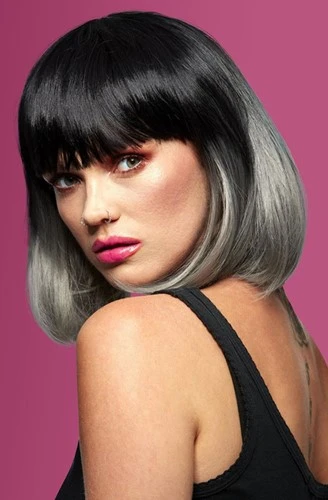 Manic Panic Alien Grey Ombre Glam Doll Pruik