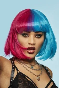 Manic Panic Blue Valentine Glam Doll Pruik