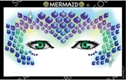 ShowOffs Body Art Mermaid Masker Schmink Sjabloon