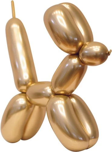 Party Xplosion Modelleerballon Chrome Goud