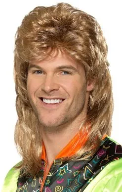 Smiffy's Mullet Heren Pruik Blond
