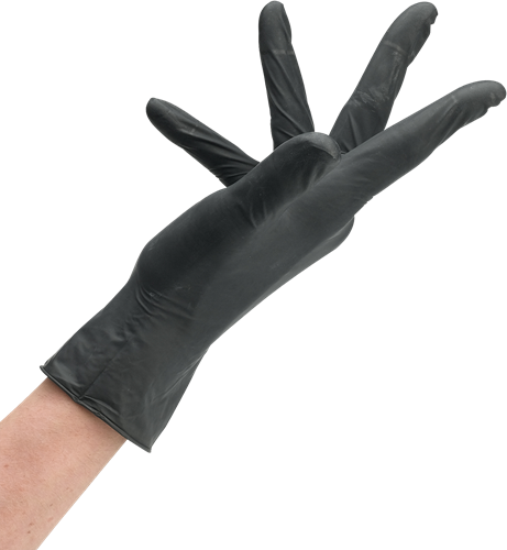 Sibel Nitril Handschoenen Zwart Maat M