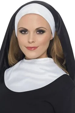 Smiffy's Nonnen Kapje En Kraag