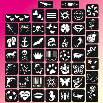 Schmink Specialist Populair Glittertattoo Sjablonenset