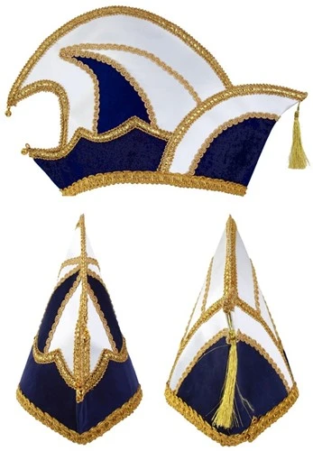 Party Xplosion Prinsenmuts Blauw Wit Maat 63