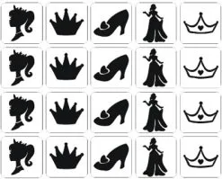 Schmink Specialist Prinses Glittertattoo Sjablonenset