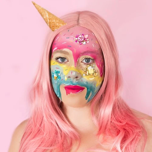 Party Xplosion Pruik Anne Oudroze - Afbeelding 2