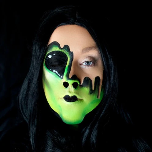 Party Xplosion Pruik Anne Zwart - Afbeelding 2