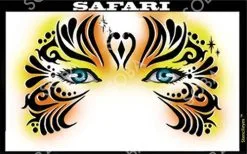 ShowOffs Body Art Safari Masker Schmink Sjabloon