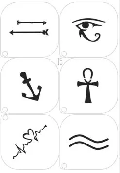 Grimas Schminksjablonenset