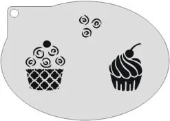 Schmink Specialist Schminksjabloon Cupcake