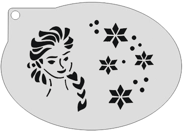 Schmink Specialist Schminksjabloon Elsa Met IJskristallen