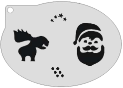 Schmink Specialist Schminksjabloon Rendier En Kerstman