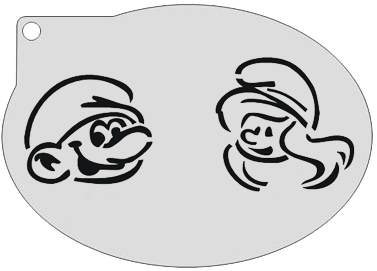Schmink Specialist Schminksjabloon Smurfen