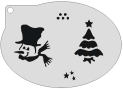 Schmink Specialist Schminksjabloon Sneeuwpop En Kerstboom