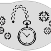 Schmink Specialist Schminksjabloon Steampunk Klok