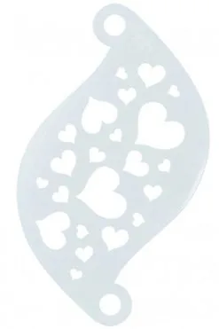 Schminksjabloon Superstar Hartjes - 77002