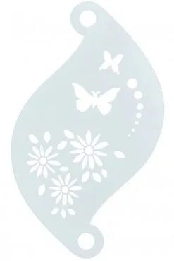 Schminksjabloon Superstar Vlinder Bloem - 77008