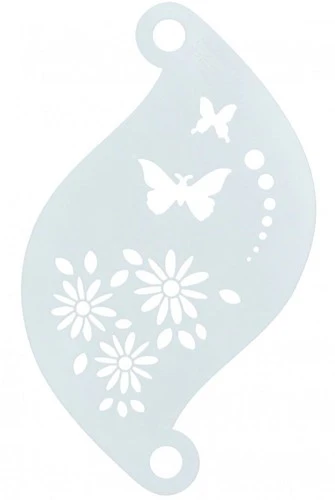 Schminksjabloon Superstar Vlinder Bloem - 77008