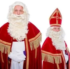 Comedia Sinterklaas Baardstel P Kanekalon Met Krul Snor