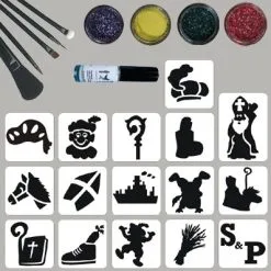 Schmink Specialist Sinterklaas Glittertattoo Set