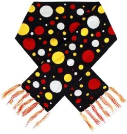 Party Xplosion Sjaal Carnaval Confetti Rood Wit Geel