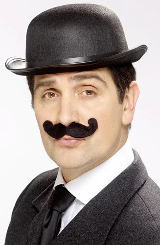 Smiffy's Snor Tales Of Old England Music Hall Zwart - Afbeelding 2