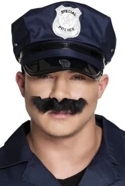 Boland Snor Zwart Politie Agent