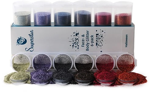 Superstar Fijne Glitter Sixpack Halloween