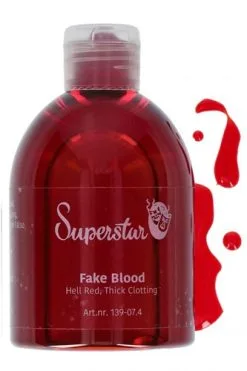 Superstar Kunstbloed Hel Rood Dik Stollend 250ml