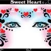 ShowOffs Body Art Sweet Heart Masker Schmink Sjabloon