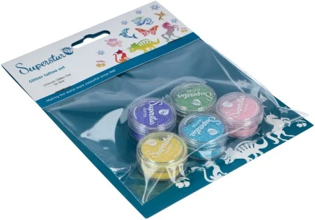 Superstar Unicorn Glitter Tattoo Glitter Set - Afbeelding 2