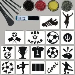 Schmink Specialist Voetbal Belgie Glittertattoo Set
