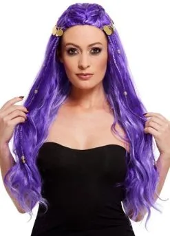 Smiffy's Waarzegster Pruik Paars