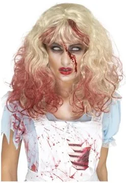 Smiffy's Zombie Bloederige Alice Pruik