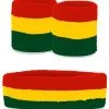 Party Xplosion Zweetbandjes Set Limburg Rood Geel Groen