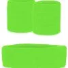 Party Xplosion Zweetbandjes Set Neon Groen