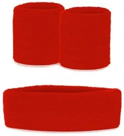Party Xplosion Zweetbandjes Set Rood